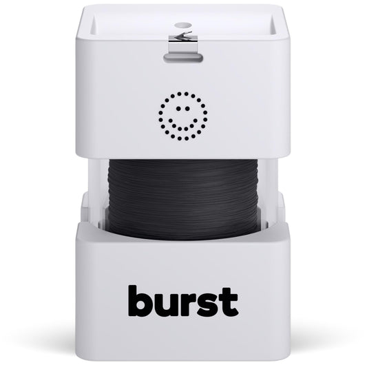 Burst dispensador frontal elegante, presenta fácil acceso y ahorro