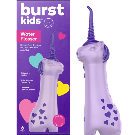 BURST irrigador infantil unicorn frontal mostrando color y forma atractiva
