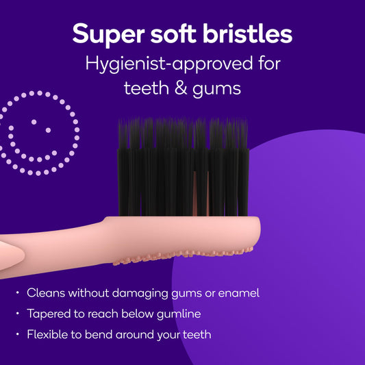 BURST primer plano de cerdas PBT suaves para limpieza eficaz
