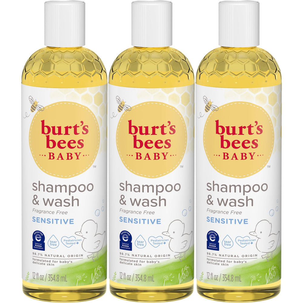 Burt's Bees frasco frontal mostrando etiqueta clara y ventaja sin fragancia