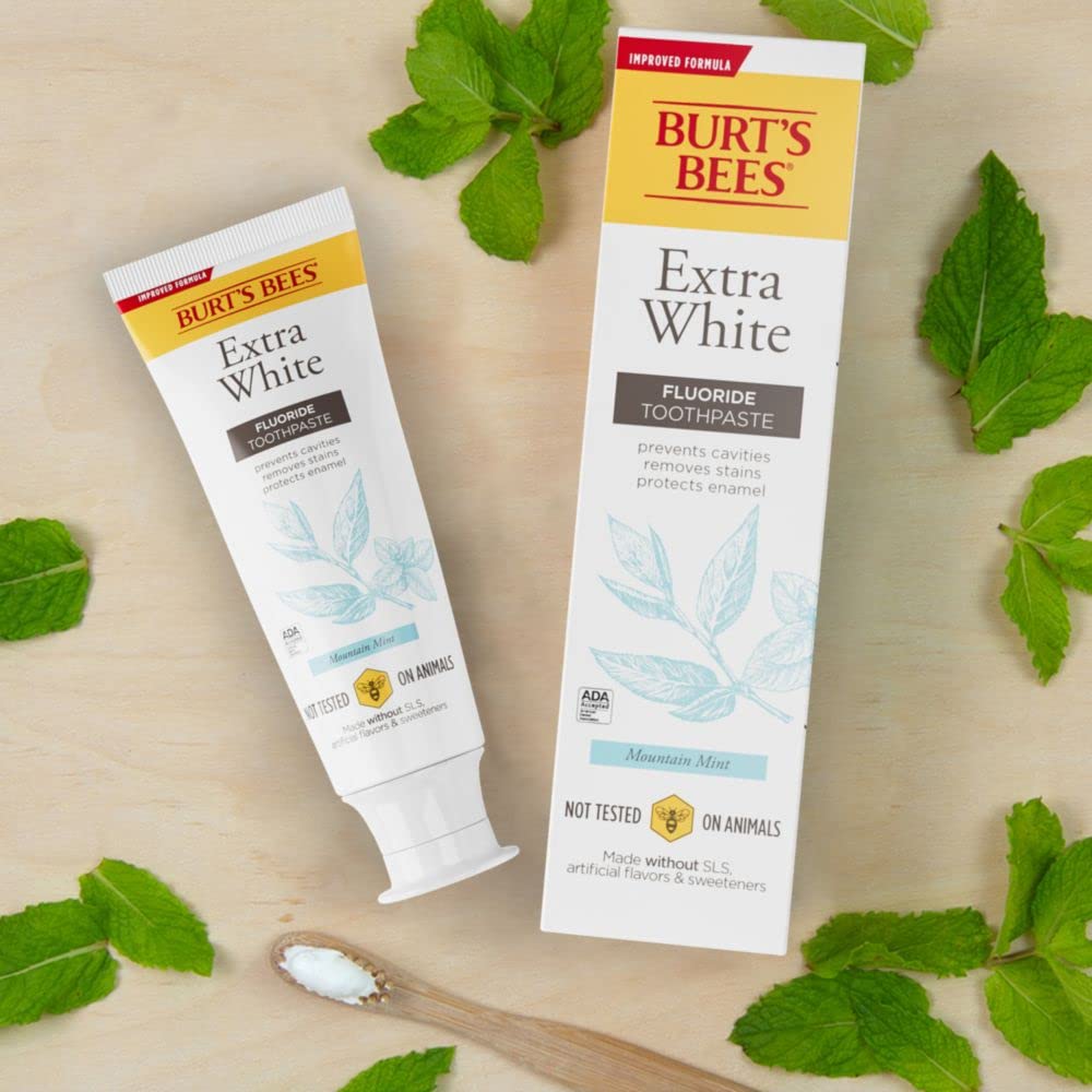 Burt's Bees tubo junto a regla para escala 4.7 oz, beneficio información de tamaño