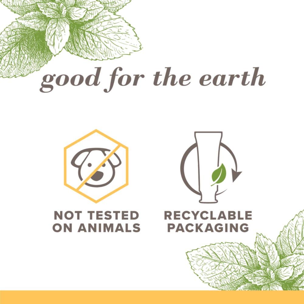 Burt's Bees acercamiento a la textura de la pasta que muestra consistencia suave