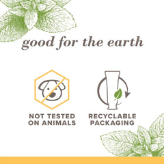 Burt's Bees acercamiento a la textura de la pasta que muestra consistencia suave