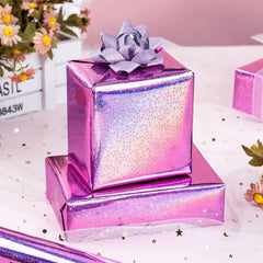 Burymento mesa decorada con papel holográfico, mejora ambientación