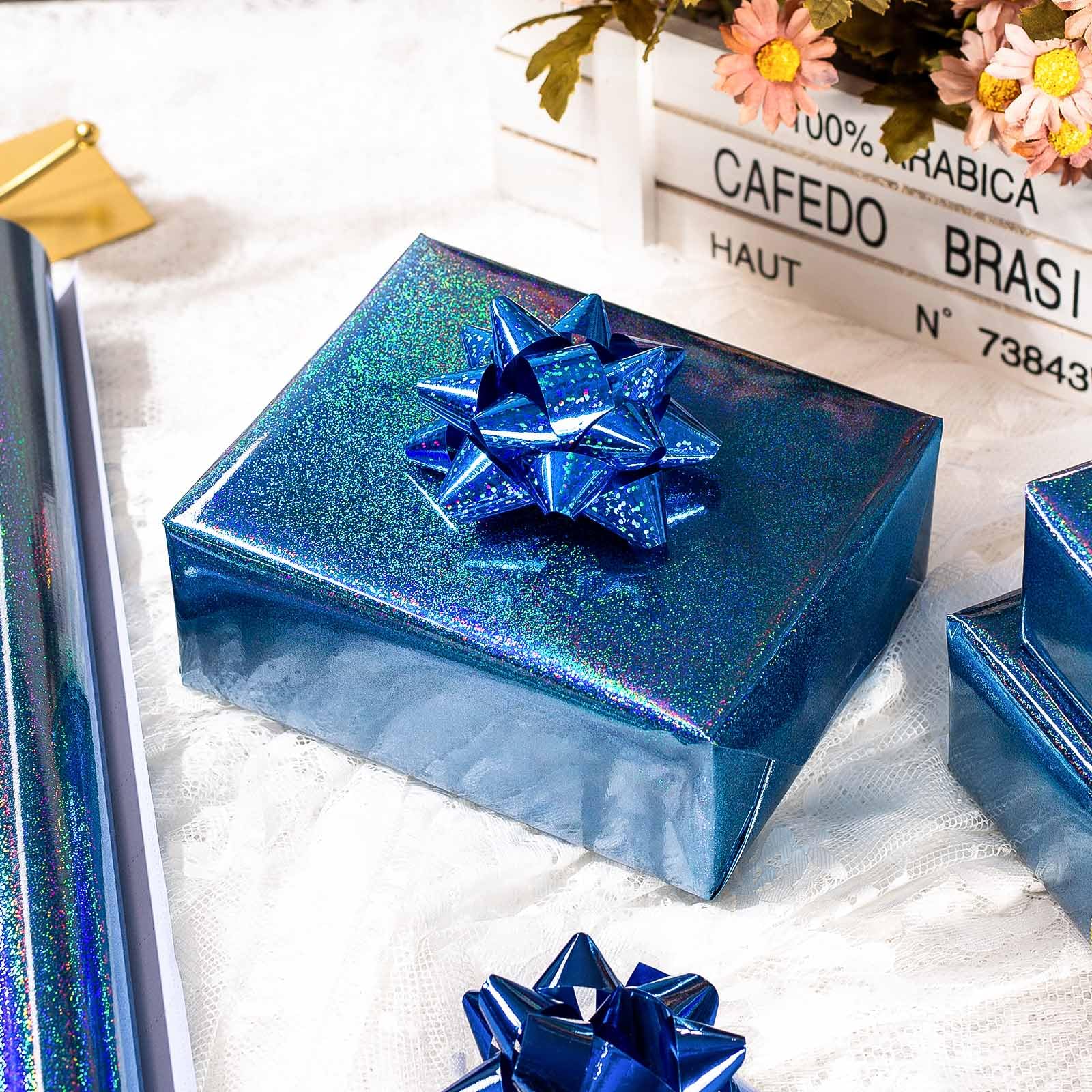 Burymento detalle de textura holográfica que realza el regalo