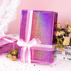 Burymento primer plano de textura holográfica, refleja colores vibrantes