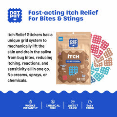 BUZZPATCH caja abierta con parches listos para usar en botiquín