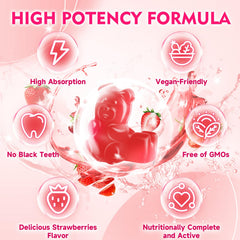 BVIVLOO etiqueta con ingredientes clave y vitaminas visibles