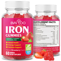 BVIVLOO frente del envase mostrando 60 gominolas y beneficios claros