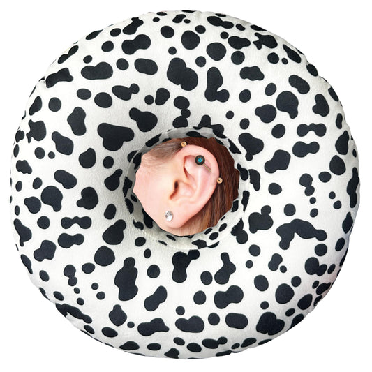 BVOKQUC vista frontal del cojín donut mostrando su forma y tamaño práctico