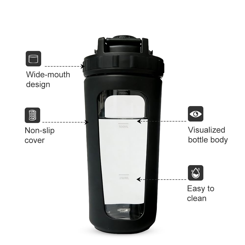 BYLWORKOUT vidrio borosilicato resistente sin olores ni manchas