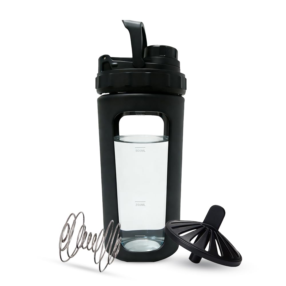 BYLWORKOUT frontal en vidrio mostrando diseño y capacidad 26 oz