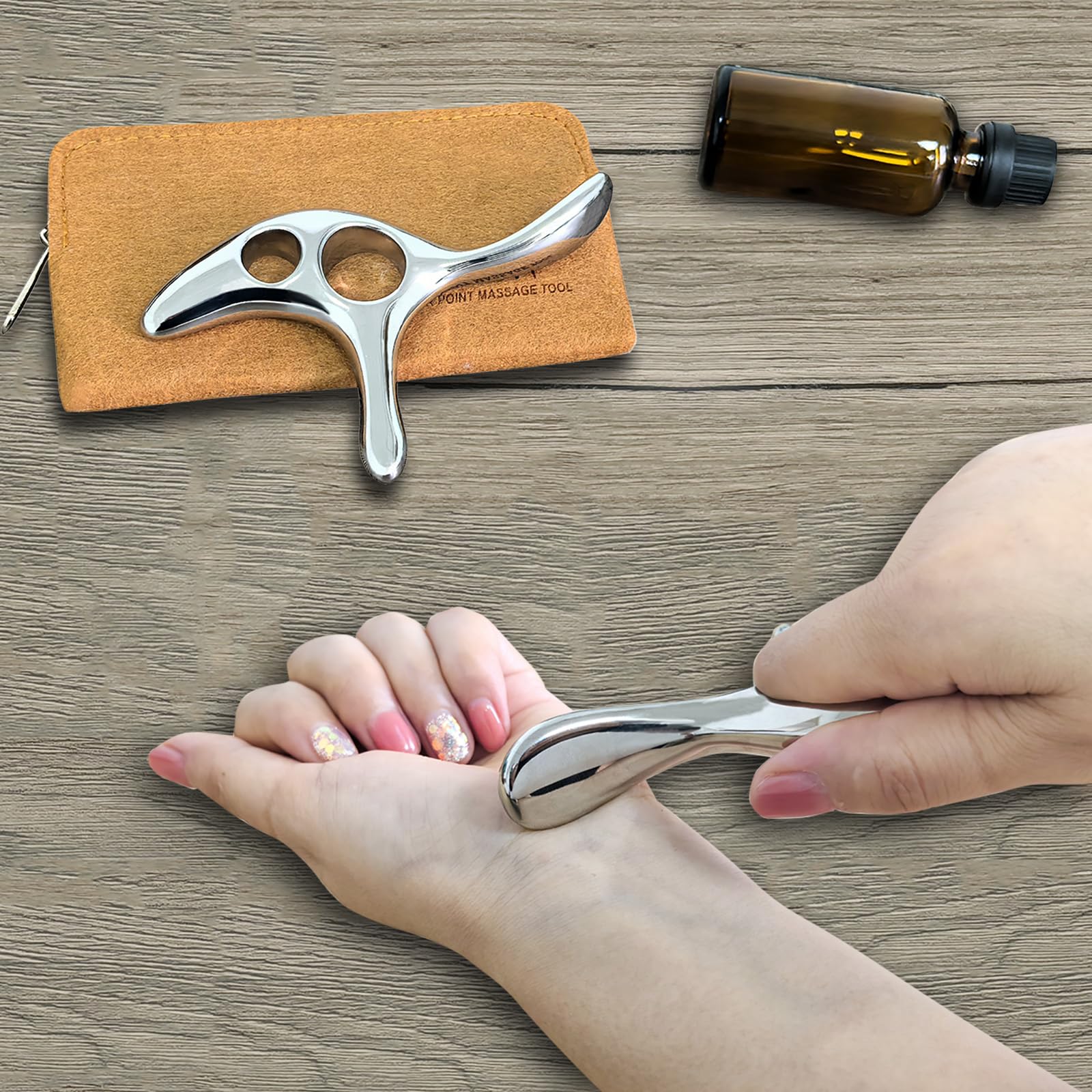 BYYDDIY en uso masajeando espalda, alivia tensión muscular efectiva