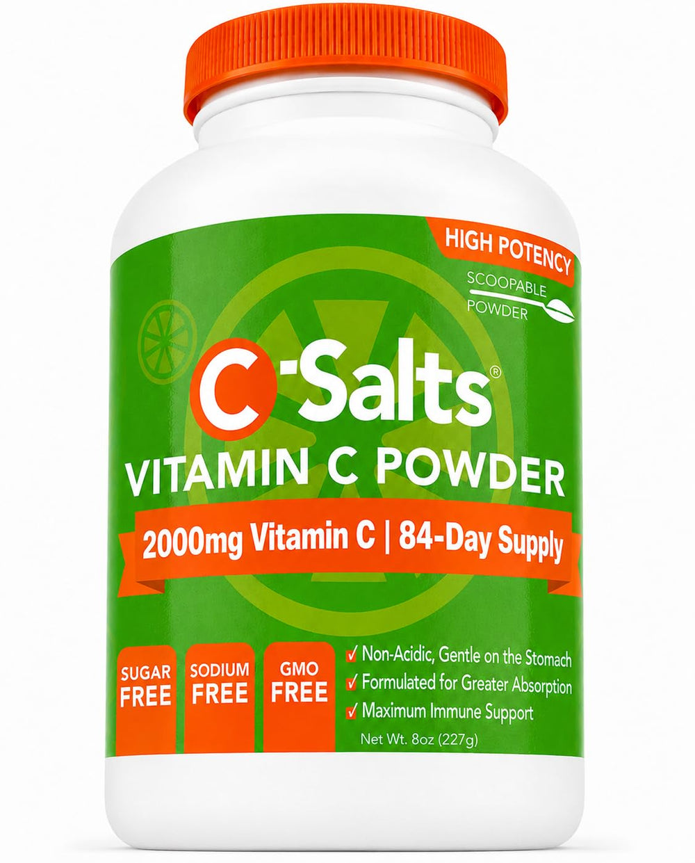 C-Salts envase frontal mostrando diseño y tamaño para identificar producto
