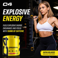 C4 etiqueta con ingredientes clara para evaluar composición
