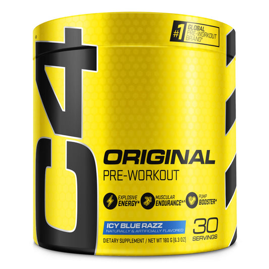 C4 envase frontal mostrando la marca y energía