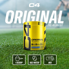 Servicio servido de C4 Fruit Punch, C4 sabor intenso y refrescante