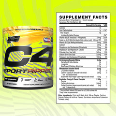 Detalle de ingredientes clave de C4 Ripped mostrando Cayena y L-Carnitina