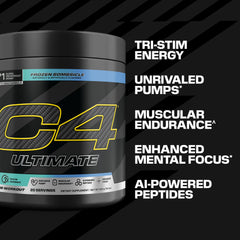 C4 en uso mezclado en shaker antes de entrenamiento intenso