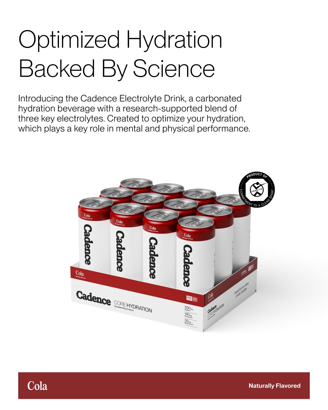 Cadence primer plano de burbujas y textura para sensación refrescante
