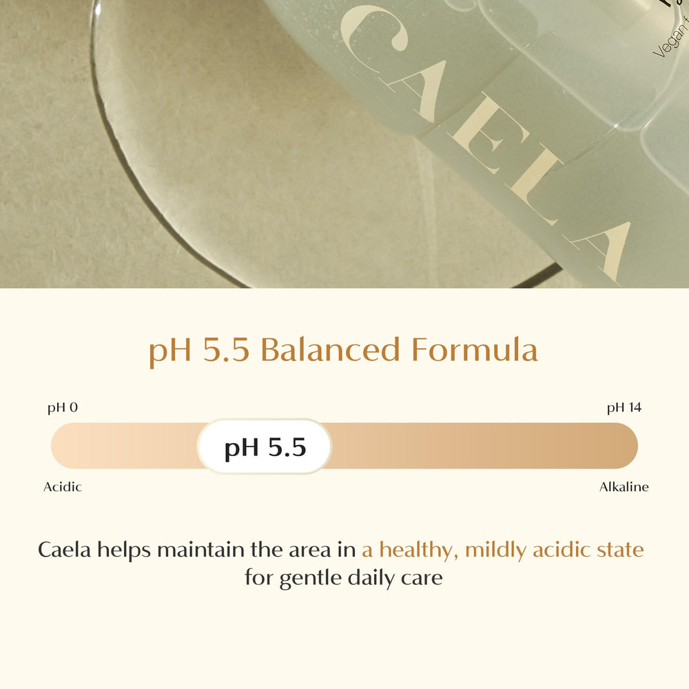 CAELA tamaño 200 ml comparado con una mano, ventaja de portabilidad