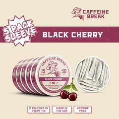 Caffeine Break latas abiertas con sobres para fácil acceso y frescura