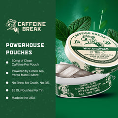 Caffeine Break pouch en exterior, energía sin bebidas