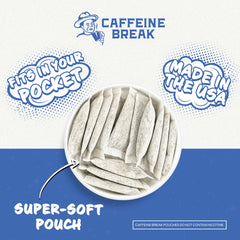 Caffeine Break sobre XL abierto resaltando la dosis de 50 mg