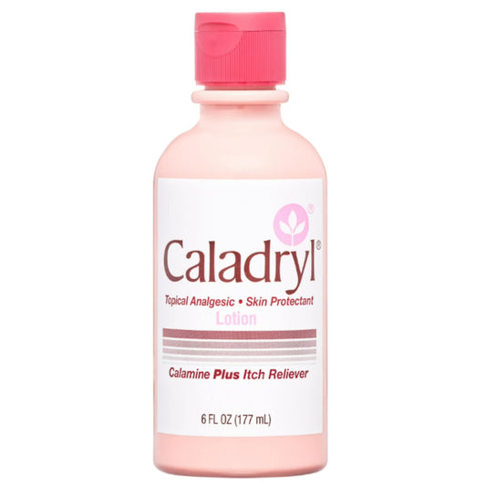 Caladryl envase frontal pack 2 mostrando tamaño y marca para alivio rápido