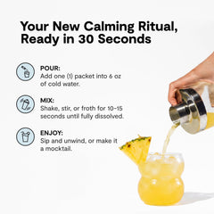 Calming Co. Ü Relax 2.0 bebida en botella reutilizable, conveniente para la rutina