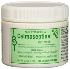 Calmoseptine frasco frontal mostrando envase y uso fácil