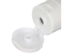 Calmoseptine frasco junto a mano para comparar tamaño y portabilidad