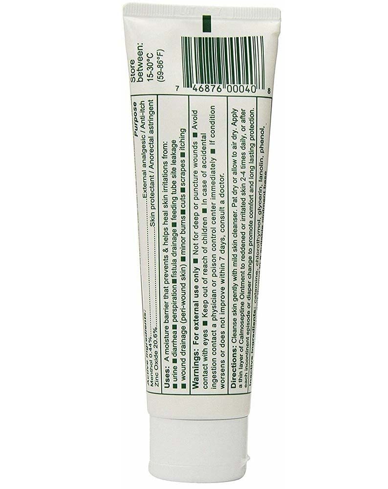 Calmoseptine textura cremosa en primer plano con aspecto protector
