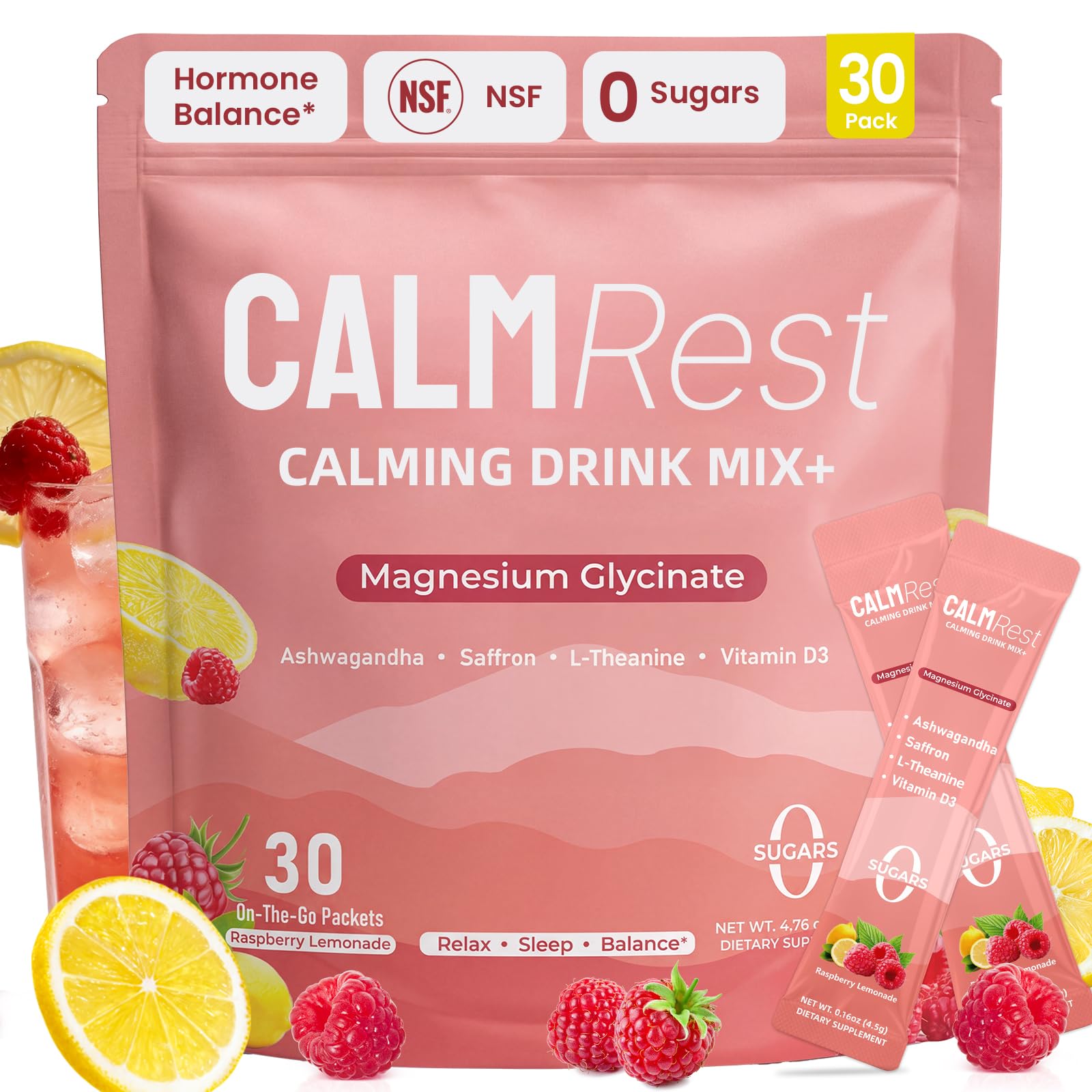 CalmRest frente del empaque mostrando beneficios y formato, confianza en calidad