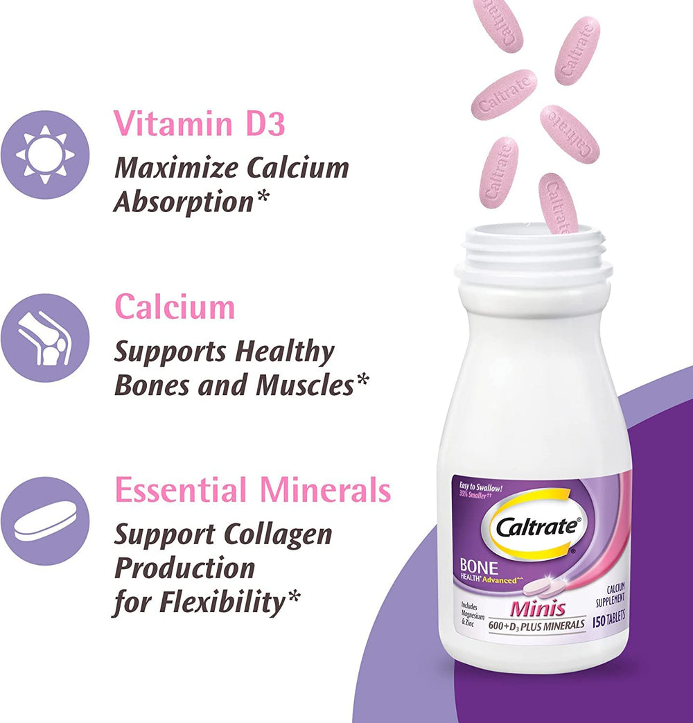Caltrate detalle de la etiqueta nutricional para información clara