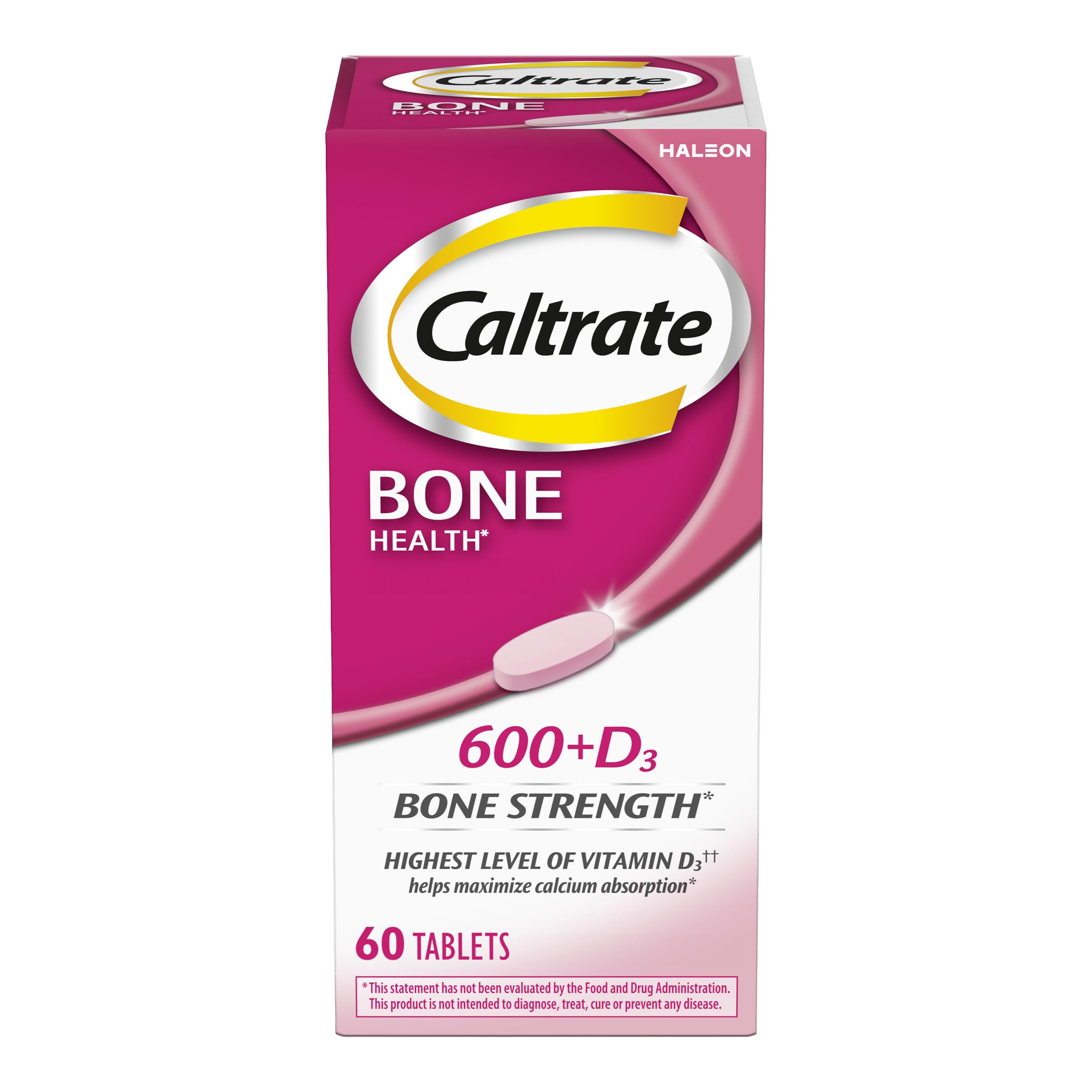 Caltrate imagen frontal del envase mostrando 60 tabletas y beneficios
