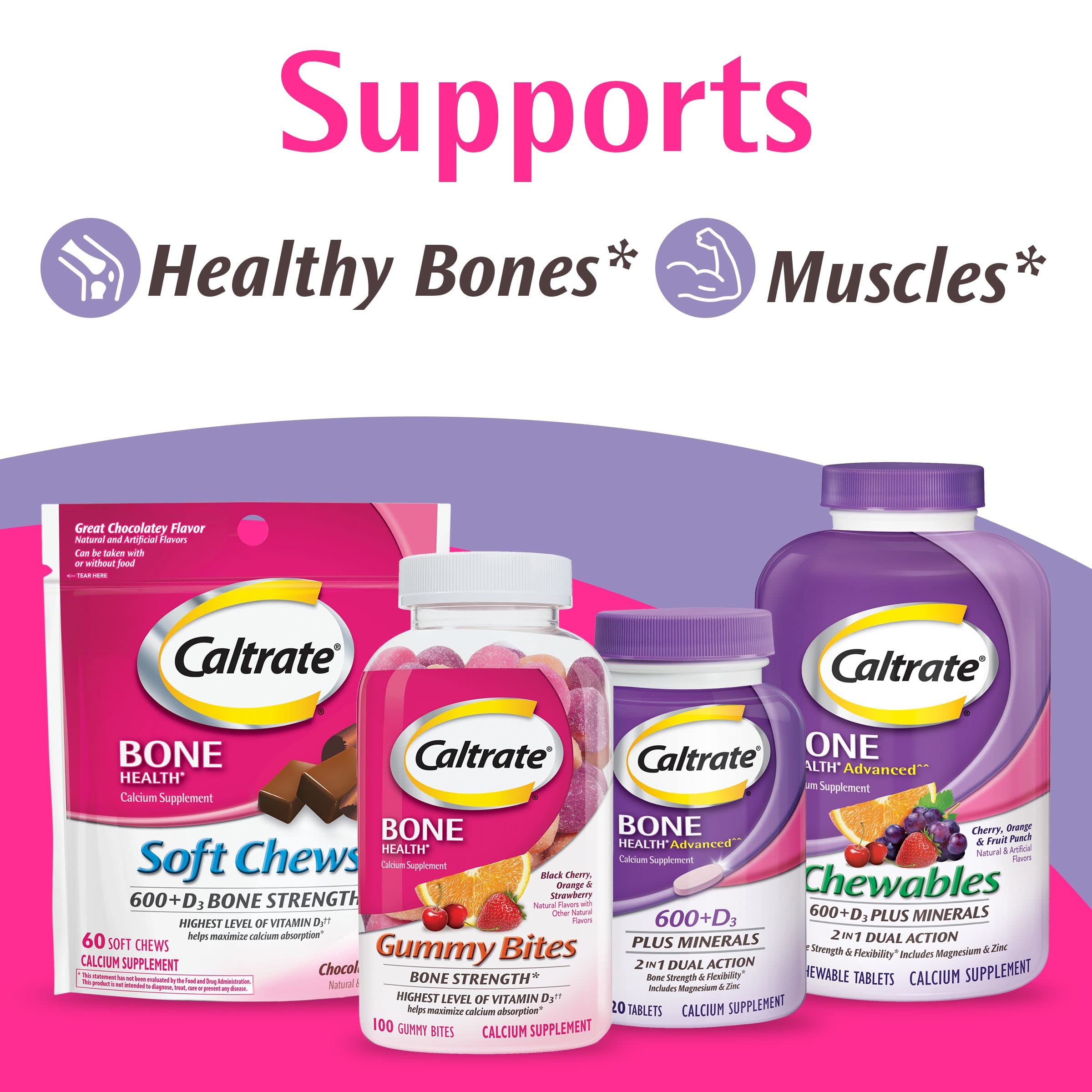 Caltrate etiqueta nutricional en primer plano mostrando valores clave