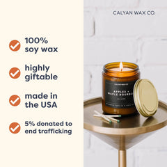Calyan Wax Co. mecha de algodón sin metal para combustión uniforme y menos hollín