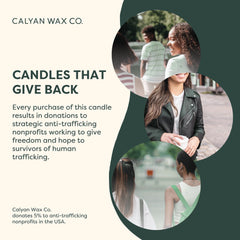 Calyan Wax Co. empaque sostenible ideal para regalo con impacto social