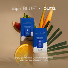 Capri Blue caja del kit mostrando contenido listo para regalar