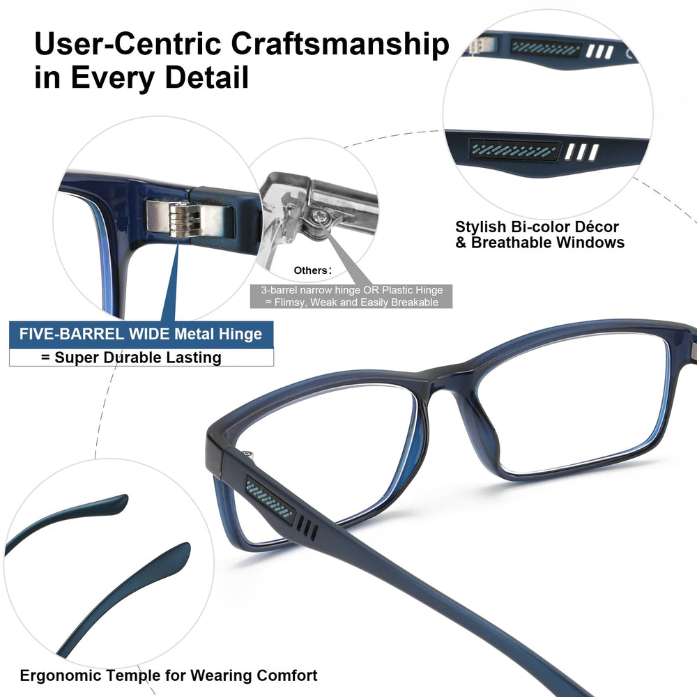 CARA OPTICAL detalle de patilla y almohadilla nasal para comodidad prolongada