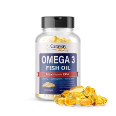 Caraway Vitamins botella frontal mostrando 180 cápsulas y beneficio de valor