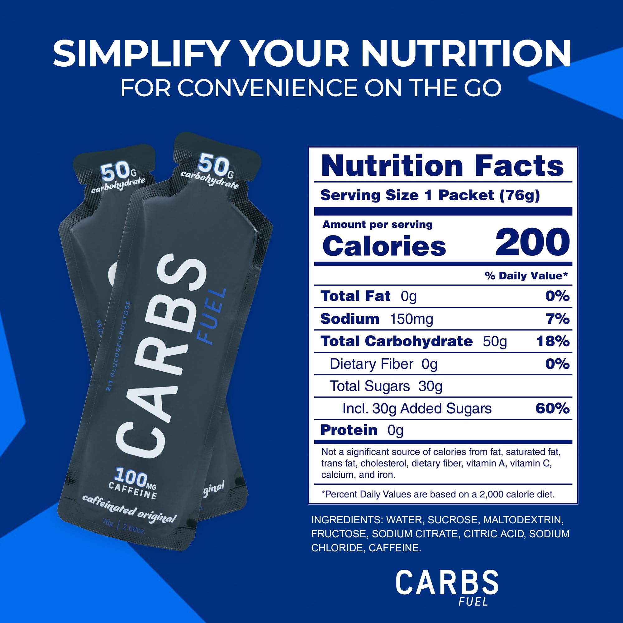 Carbs Fuel caja abierta con 12 unidades, excelente relación precio por gel