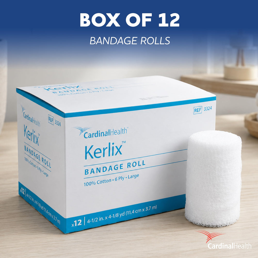 Cardinal Health Kerlix vendaje aplicado en brazo para sujeción y protección cómoda