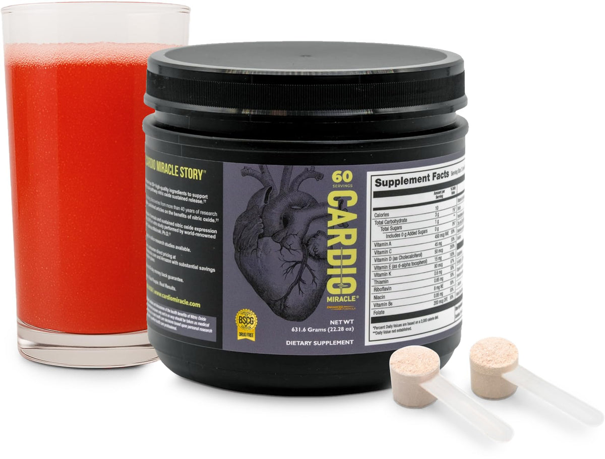 Cardio Miracle frente del empaque mostrando la marca y beneficio circulatorio