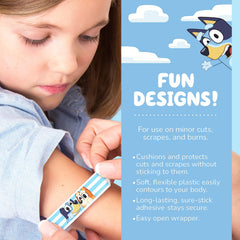 CARE BAND Bluey textura del material plástico flexible que se adapta al cuerpo