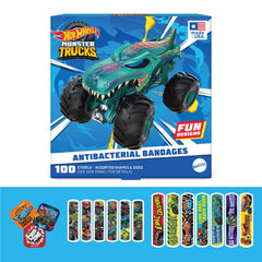 CARE BAND Hot Wheels frente del empaque mostrando cantidad y mezcla