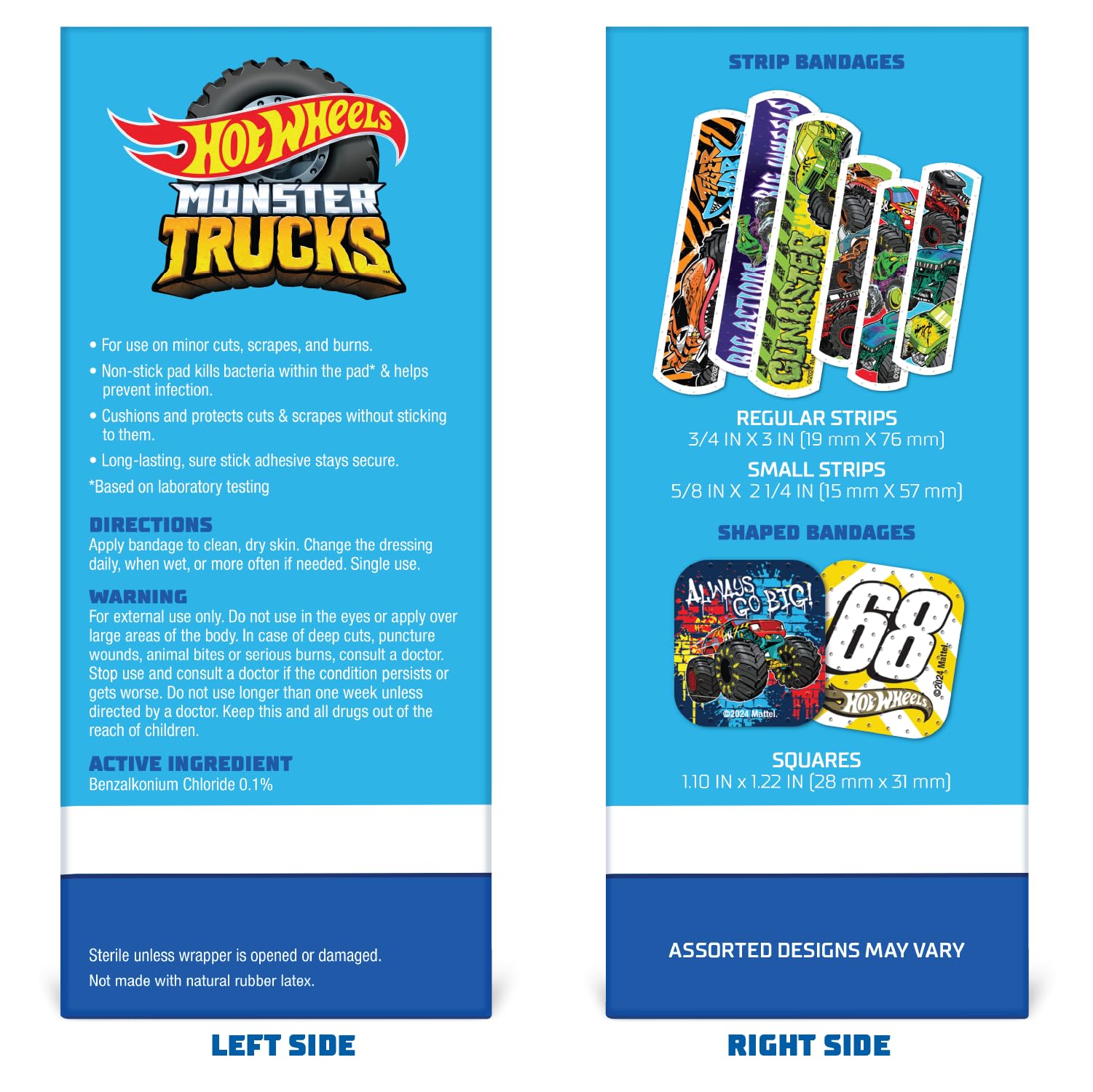 CARE BAND Hot Wheels vendaje en niño activo demostrando seguridad