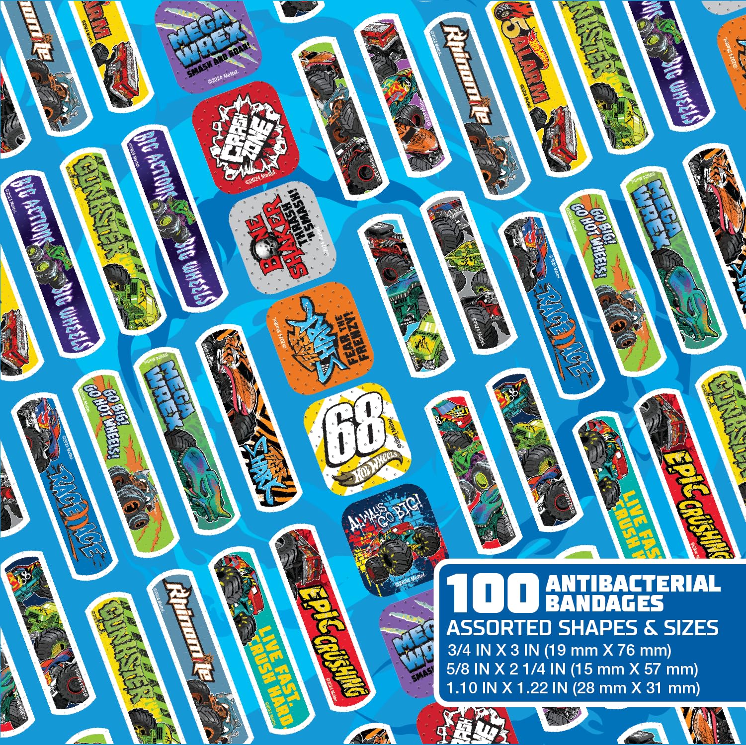 CARE BAND Hot Wheels vendaje aplicado en la mano mostrando flexibilidad