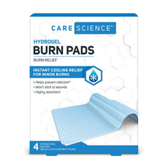 Care Science empaque frontal mostrando paquete estéril y conteo de 4
